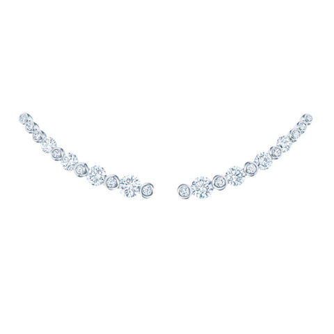 KWIAT 18K Lyric Diamond Climbers E-2379-0-DIA-18KW