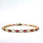 14K Yellow Gold Ruby and Diamond Bracelet