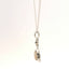 14KT WHITE GOLD OPAL AND DIAMOND NECKLACE