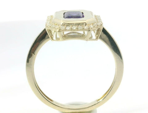Amethyst Halo Ring 200-04209