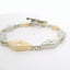 YELLOW GOLD AND PLATINUM REVERSIBLE DIAMOND MOKUME BRACELET WITH TOGGLE CLASP