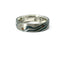 6MM STERLING SLIVER AND PALLADIUM 500  MOKUME GANE RING WITH FLUSH SET CHAMPAGNE DIAMONDS 675-00192