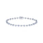 KWIAT 18KT Starry Night Alternating Diamond Line Bracelet B-15647-0-DIA-18KY