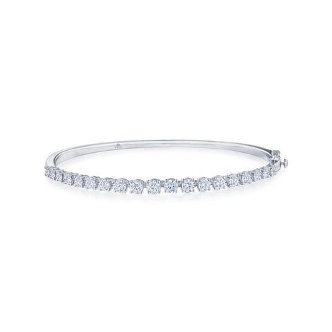 KWIAT 18KT Starry Night Bangle Bracelet with Graduated Diamonds B-19597-0-DIA-18KY