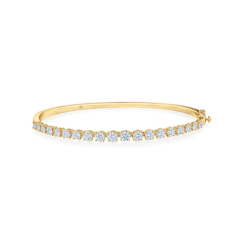 KWIAT 18KT Starry Night Bangle Bracelet with Graduated Diamonds B-19597-0-DIA-18KY