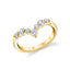 Sylvie Round Curved Diamond Wedding Ring B154