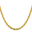 14K 22 inch 4.75mm Semi Solid Rope with Lobster Clasp Chain