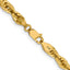 14K 22 inch 4.75mm Semi Solid Rope with Lobster Clasp Chain