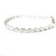 18KT WHITE GOLD PEAR SHAPE DIAMOND LINE BRACELET 170-01105