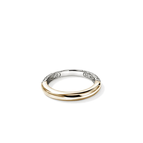 John Hardy Essential Band Ring, Gold, Sterling Silver, 3MM RZZ98712