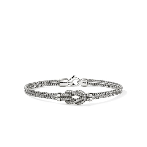John Hardy Love Knot Bracelet with Diamonds