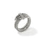 John Hardy Spear Ring, Sterling Silver, Diamonds, Wide RBP986812DI