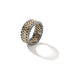 John Hardy Icon Link Chain Ring, Silver, Gold, Wide RZ900949