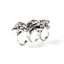 John Hardy Legends Three Finger Ring, Sterling Silver, Gemstones RMS604151YSBSPTS