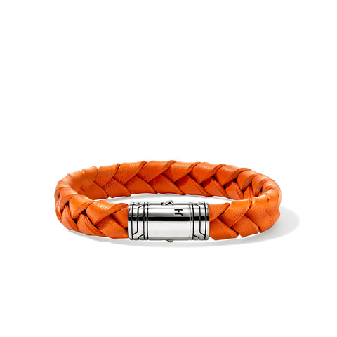 John Hardy Leather Bracelet, Sterling Silver