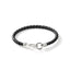 John Hardy Hook Clasp Bracelet, Leather, Silver, 5MM BU901250BL