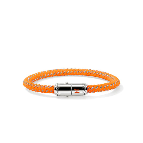John Hardy Cord Bracelet, Sterling Silver, Rubber 6MM