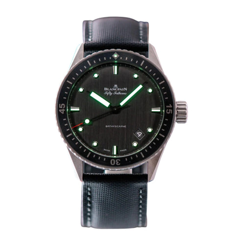 Blancpain Fifty Fathoms Bathyscaphe Titanium Anthracite Dial 5000-1210-G52A