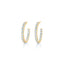 KWIAT 18K Diamond Hoop Earrings .05CTTW E-15922-0-DIA-18KY