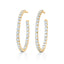 KWIAT 18KT Diamond Hoop Earrings .08CTTW E-15929-0-DIA-18KY