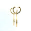 14KT YELLOW GOLD MARQUISE SHAPED DIAMOND DANGLE EARRINGS 150-07175
