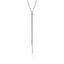 John Hardy Icon Stud Lariat Necklace, Sterling Silver, Diamonds, 1.8MM NBP972042DI