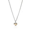 John Hardy Essential Heart Pendant Necklace, Sterling Silver, Gold, 1.5MM NZZ98974