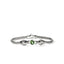John Hardy LIMITED EDITION Naga Bracelet, Sterling Silver, Green Tourmaline, Diamond 3.5MM BUS604231GTDI