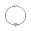John Hardy Essential Heart Bracelet, Gold, Diamonds, 1.8MM BUGGX989642DI