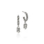 John Hardy Icon Stud Earrings, Sterling Silver, Diamonds, 5MM EBP972092DI