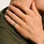 John Hardy Icon Stud Ring, Gold, Diamonds, 5MM RGGX972002DI