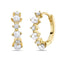 14KT YELLOW GOLD PEARL AND DIAMOND HOOP EARRINGS 310-02168