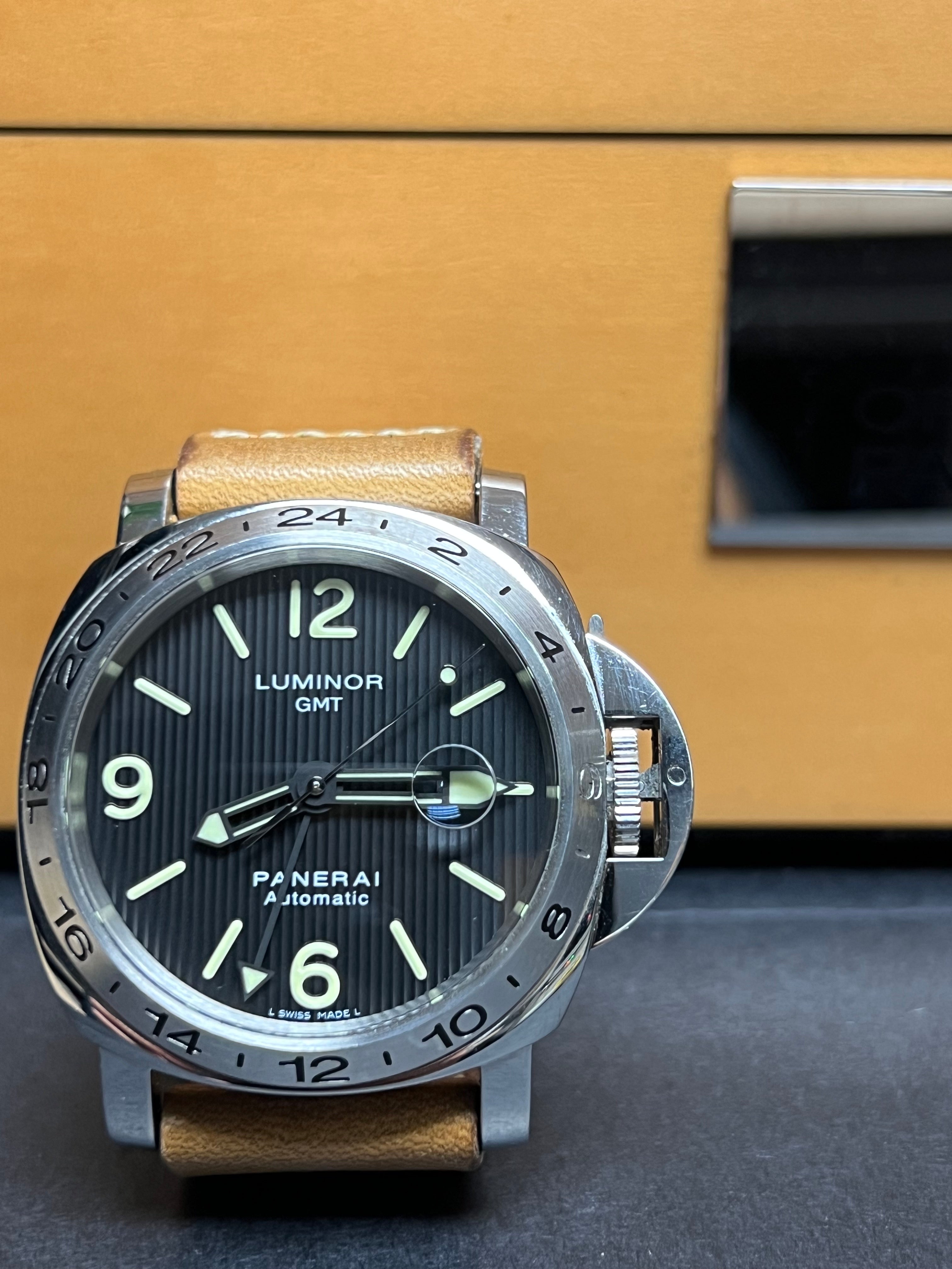 Panerai Luminor GMT Tuxedo 44mm PAM00029 Chalmers Jewelers