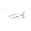 14KT WHITE GOLD HIDDEN HALO SOLITAIRE RING FOR  1.5CT EMERALD CUT CENTER STONE 140-08438