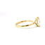 14KT YELLOW GOLD HIDDEN HALO SOLITAIRE RING FOR  1.5CT EMERALD CUT CENTER STONE 140-08437