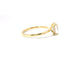 14KT YELLOW GOLD HIDDEN HALO SOLITAIRE RING FOR A 1.5CT OVAL CENTER STONE 140-08439