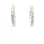 14KT WHITE GOLD 2CTW ROUND DIAMOND INSIDE/OUT HOOPS KE35360-2.00CT-VJ