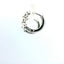 14KT WHITE GOLD 1CTW 3-STONE HOOP EARRINGS KE3704-0R00-VJ