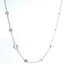 18KT WHITE GOLD MIXED SHAPE DIAMOND STATION NECKLACE 165-00494