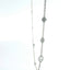 18KT WHITE GOLD MIXED SHAPE DIAMOND STATION NECKLACE 165-00494