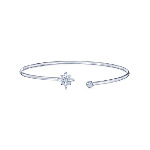 KWIAT 18KT Star Diamond Bangle B-19502W-0-DIA-18KW