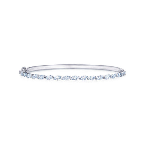 KWIAT 18KT Stackable Marquise Diamond Bangle B-19504-0-DIA-18KW