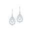 KWIAT 18KT Starry Night Small Double Teardrop Diamond Earrings E-2613-0-DIA-18KW