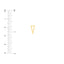 MIDAS Open Pyramid Stud Earrings on Post Back MF024174