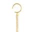 MIDAS Triple D/C Bead Chain Drape Earrings with Ear Cuff MF037036