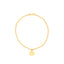 MIDAS 7.5" 2.0mm Beaded Chain w/Dangle Disc Bracelet MF040645