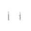 14KT WHITE GOLD HUGGIE DIAMOND HOOP EARRINGS 150-07185