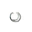 14KT WHITE GOLD HUGGIE DIAMOND HOOP EARRINGS 150-07185
