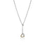 John Hardy Essential Heart Lariat Necklace, Sterling Silver, Gold, Diamonds, 1.5MM NZZP989902DI