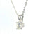 14KT WHITE GOLD 1CT ROUND DIAMOND SOLITAIRE NECKLACE PD00067-R-1.00CT-VJ